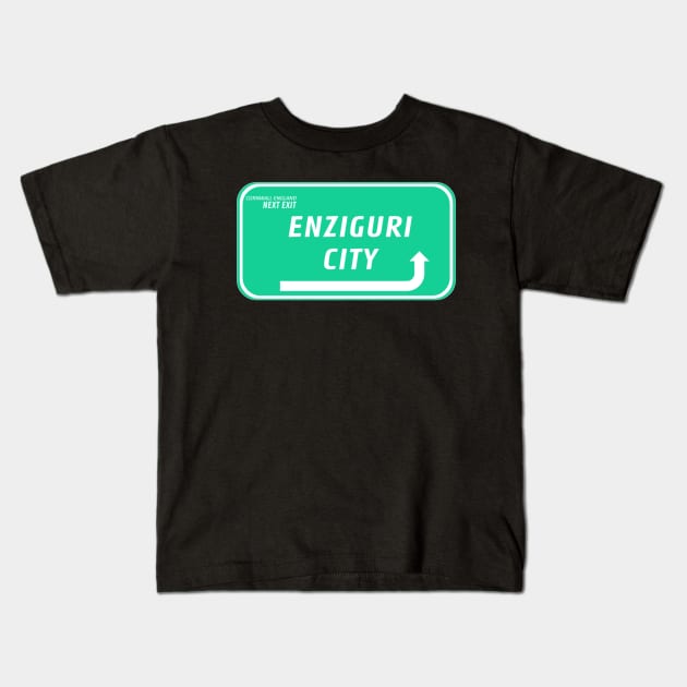 Ace Izaak  ENZIGURI CITY LOGO MERCH Kids T-Shirt by Bush